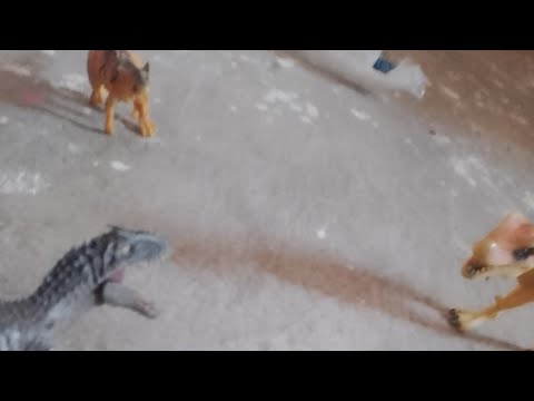 pelea de dinosaurios parte 3 indominus Rex vs t.rex vs Carnotaurus #jurassicworld