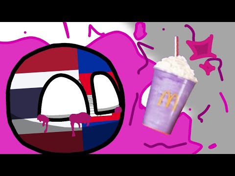 Trying the Grimace Shake! (Countryballs Animation)