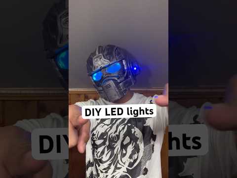 DIY LED Lights for any helmet (easy method) #diy #craft #tutorial