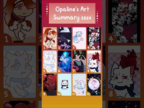 🎉My Art Summary 2024! Woo hoo 🎉 #art