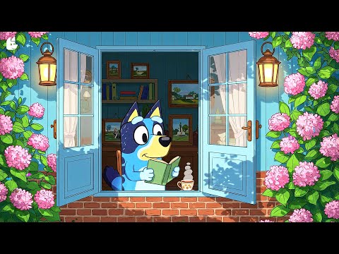 Bluey’s Café Morning Vibes 🌸 Cozy Chill Lofi Music 🌿 Relaxing Beats for Chilling & Studying
