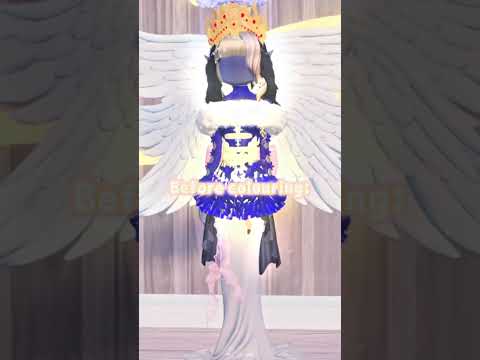 Before vs after #roblox #royalehigh #dti #dresstoimpress