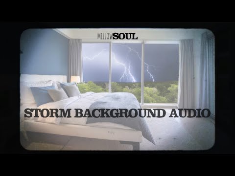 ASMR AUDIO - Thunder Storm Background Sounds - WHITE NOISE