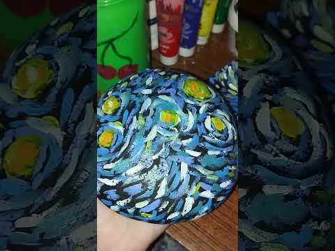 Blue colour | van gogh | starry night| shorts #trend #art #arty #abstractart #drawing #yt #painting