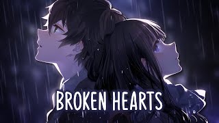 Nightcore - Broken Hearts (Lyrics) (Switching Vocals)