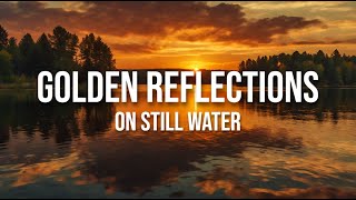 Golden Reflections on Still Water