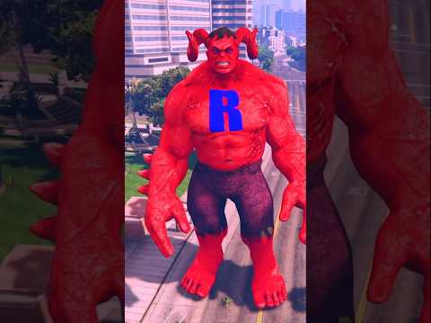 GTA : V রেড হাল্ককে শিক্ষা দিলো গোল্ডেন 😱🔥 #shorts #gta5  #ironman #hulk #trending