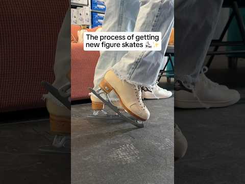 why I got my new coaching figure skates, the process & how much the set up cost ⛸️✨ @riedell_ice