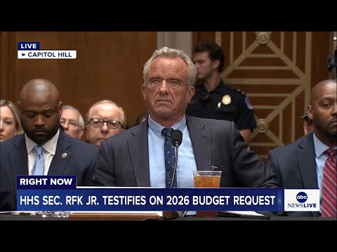 LIVE: HHS Sec. RFK Jr. testifies on 2026 budget request