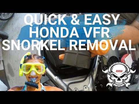Honda VFR800 Interceptor Snorkel Removal