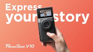 【全新概念小型 VLOG 相機 PowerShot V10 │ 突破拍 VLOG 界限】