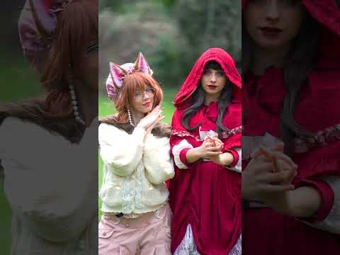 Silly wolf and Lil' red  #cosplay