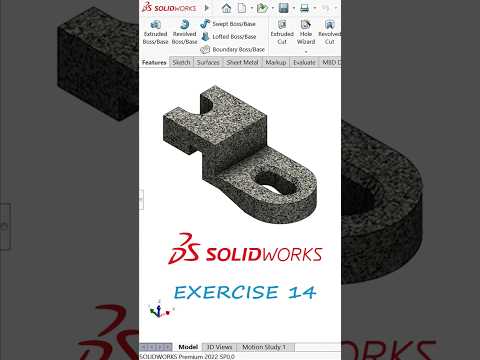 SOLIDWORKS EXERCISE 14 | #solidworks #engineering #design #3dmodeling