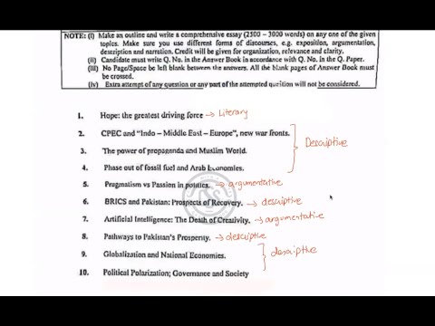 CSS 2024 Essay Paper Solved | THE ONLY Essay Review YOU NEED | CSS With A CSP