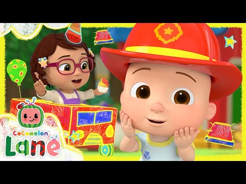 JJ's Firetruck Birthday! | NEW CoComelon Lane Episodes on Netflix | Full Episode