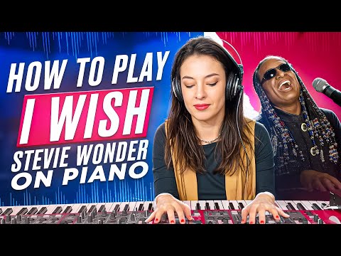 How to play "I wish" by Stevie Wonder. Piano tutorial.