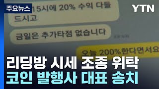 코인 발행사가 리딩방에 시세조종 위탁...100억대 피해 / YTN
