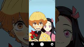 One kiss 😊 #anime #animation #demonslayer #zenitsuxnezuko