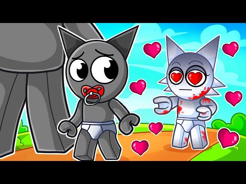 Baby Gray Has a PHASE 2 CRAZY FAN GIRL in Roblox! (Sprunki)