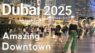 Dubai [4K] Amazing Downtown, City Center Walking Tour 🇦🇪