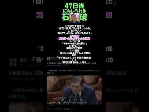 Ishiba loses his temper after 47 days #tariffs #Trump
