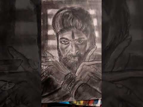 Pushpa drawing Allu Arjun#drawing #drawingstyles #art ₹