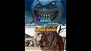 Bruce (if he could fly) vs Shere Khan #findingnemo #junglebook2016 #vsedit #vsbattle #wisedit #wis