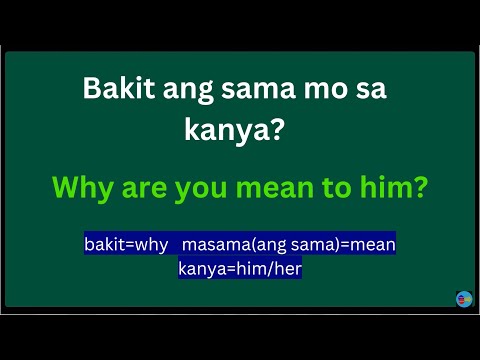 EASY TO LEARN TAGALOG-ENGLISH SENTENCES FOR FILIPINO LEARNERS-6 #tagalogenglishlesson