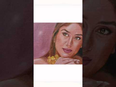 Bebo in bloom🌸capturing Kareena's beauty with oil paints 🎨🖌️