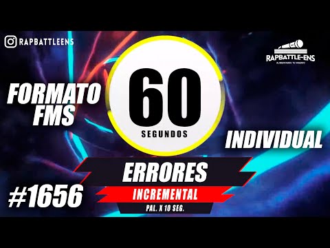 🎤 Formato FMS Individual 🔥 Base de Rap Para Improvisar Con Palabras | ENTRENAMIENTO FMS #1656