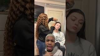 White girl gets wig for the first time 🥵