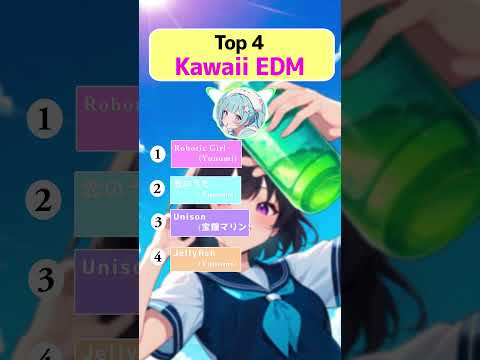 Kawaii EDM TOP4 #futurebass #anime #kawaii #yunomi #futurecore #shorts