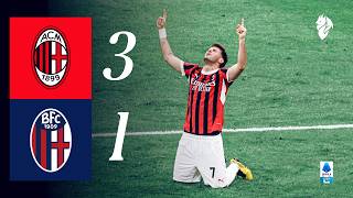 Pulisic, Gimenez’s first brace and yet another comeback | AC Milan 3-1 Bologna |  Highlights Serie A