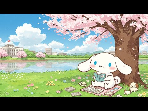 Spring Arrives with Cinnamoroll 🌸 Lofi Chill to Refresh Your Soul 🐾 Study & Relax