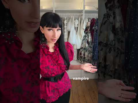 Styling a vintage corporate vampire outfit #shorts