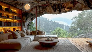Peaceful Cave Ambience on a Rainy Afternoon 🌧️ | ASMR for Sleeping, Reading, and Relaxing