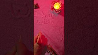 I heal with grace — pink sand gentle healing.