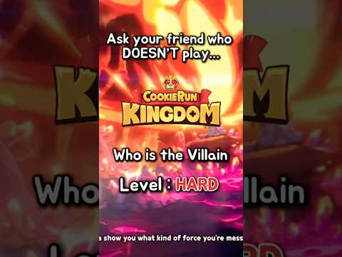 Ask your friend who doesn’t play CRK, Who is a Villain? 🧐🤔 || #cookierunkingdom #cookierun #crk