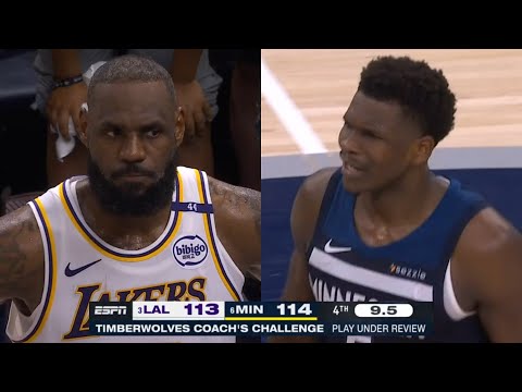 Los Angeles Lakers vs Minnesota Timberwolves Game 4 INSANE Final Minutes
