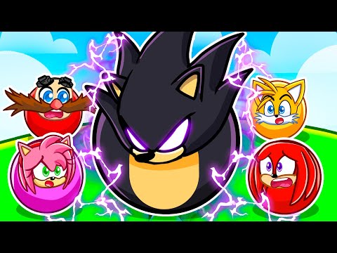 Turning Into DARK SONIC In Ball Eating Simulator With MY FRIENDS...