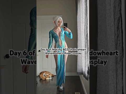 Day 6 of Making BG3 Shadowheart Wavemother's Robe #cosplay #bg3 #videogame #crafter