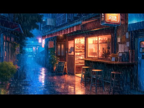 Raining In Osaka ☔ Lofi Sleep Music ☔ Rainy Lofi Songs To Make You Feel The Japanese Rainy Night