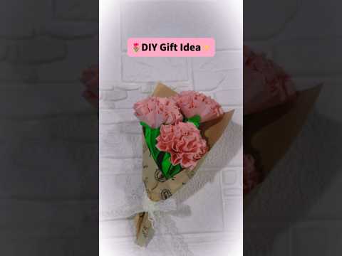 DIY Carnation Origami Bouquet | 康乃馨折纸花束💐#diy #giftideas
