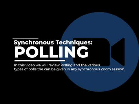 Zoom Synchronous Sessions Polling
