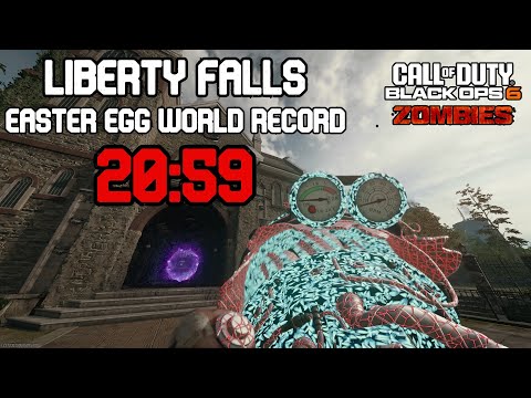 [FWR] Liberty Falls Solo Easter Egg Speedrun BO6 Zombies [20:59]