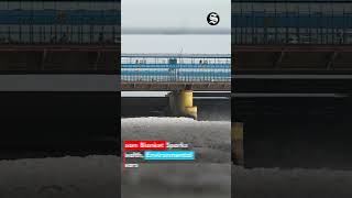 Yamuna Pollution Peaks as Toxic Foam Cover River at Kalindi Kunj, Environmental Crisis Delhi #shorts