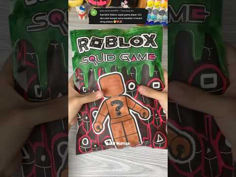 🦑Squid Game Player 222 Roblox Blind bag #paper #draw #handmade #craft #roblox #unboxing #squidgame