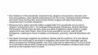 can satan and fallen angels fake prophecies and prophetic encounters ii