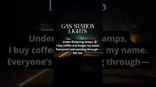 gas station lights #gasstationpoem #nightdrivevibes #quietmoments #spokenwordnight #lonelyroadlights