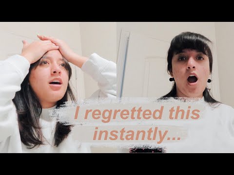 I GAVE MYSELF CURTAIN BANGS...